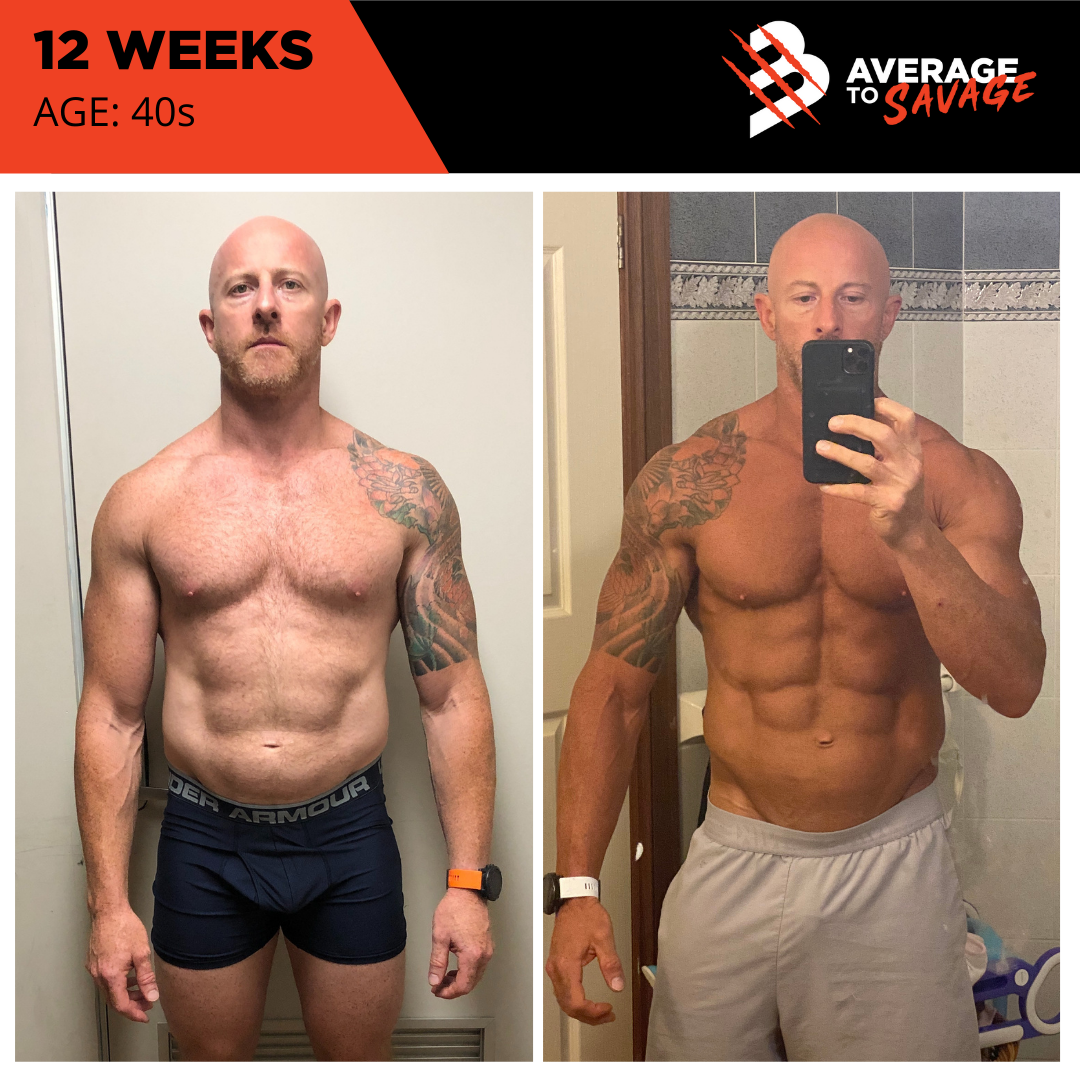 Body transformation of personal trainer Rhys Brooks, head personal trainer at Brooks Performance